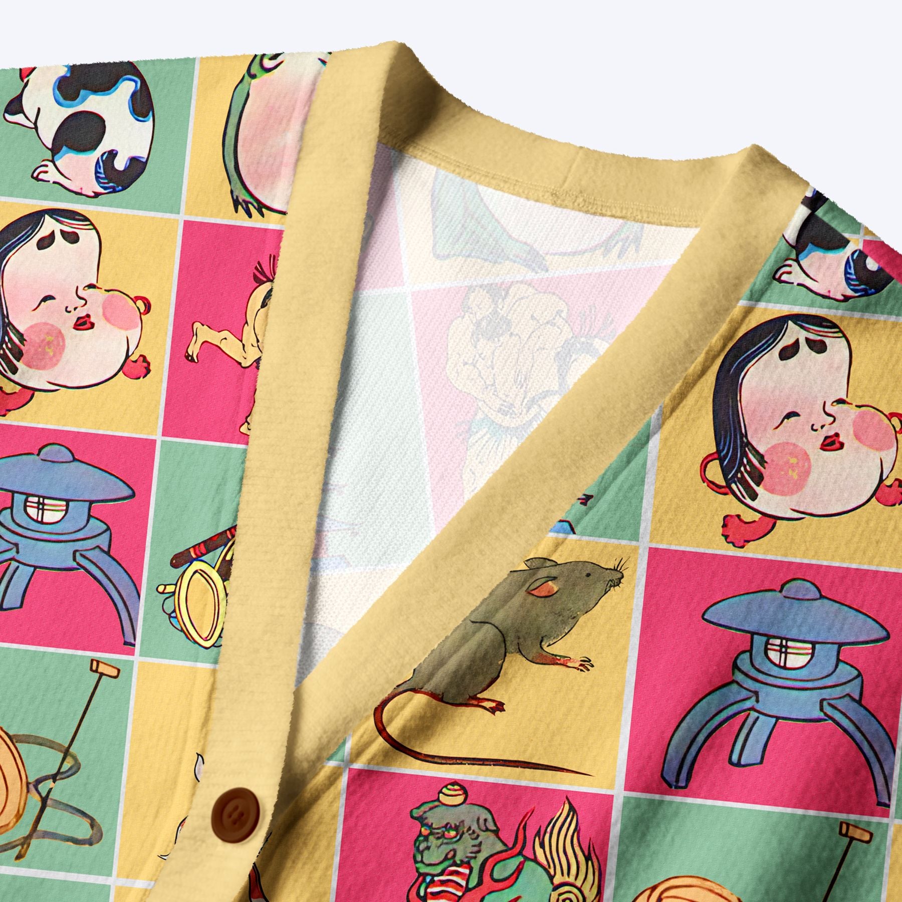Vintage Ukiyo-e Cardigan Free Shipping