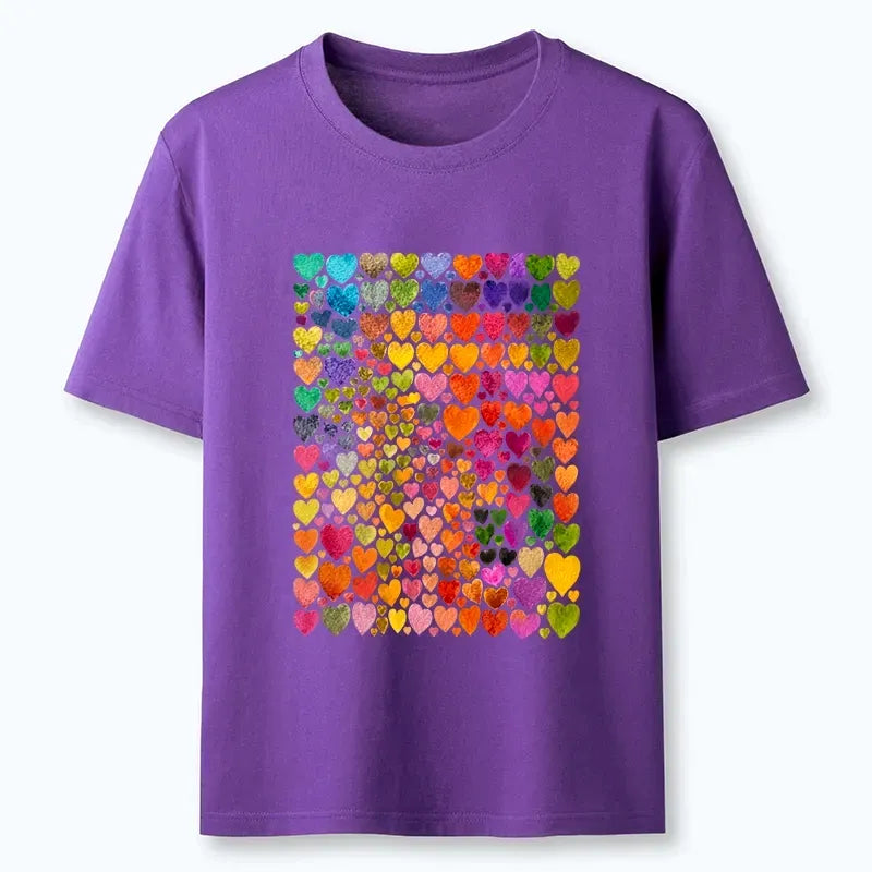 Rainbow Hearts Japanese T-Shirt Gift Idea