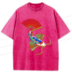 Ukiyo-e Fish T-Shirt Casual Summer