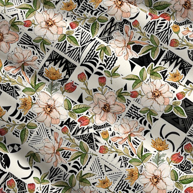 Japanese Floral Maxi Skirt for Vacation