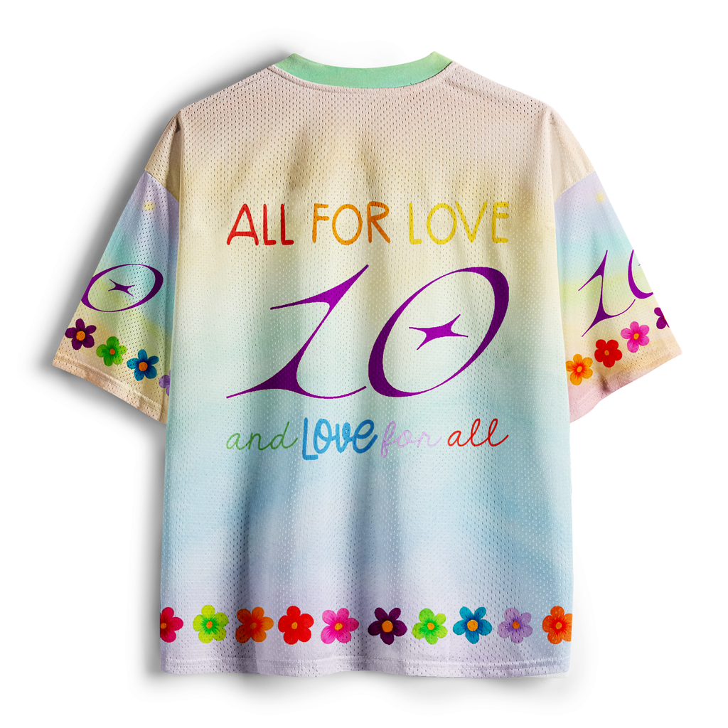 Kyoto Lion Pastel Rainbow Mesh Jersey