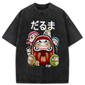 japanese daruma dolls washed t-shirt