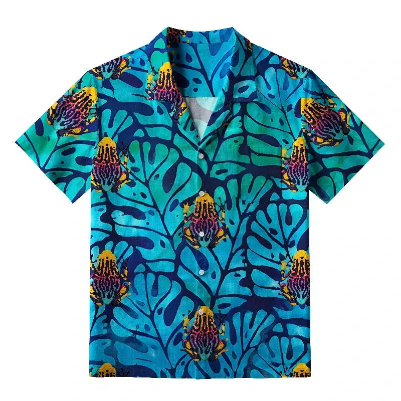 Unisex Frog Hawaiian Shirt with Free Shipping