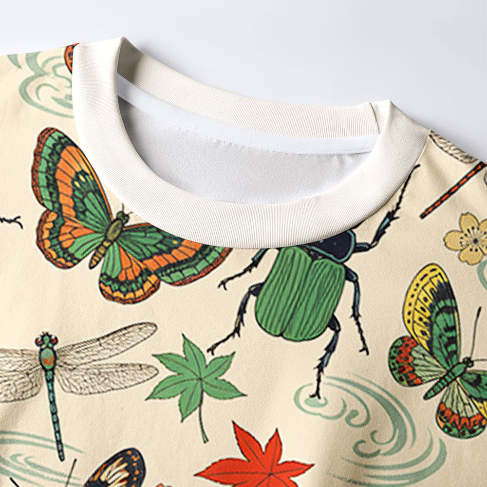 Kyoto-Lion Insect World Eco-Friendly Long Sleeve T-Shirt