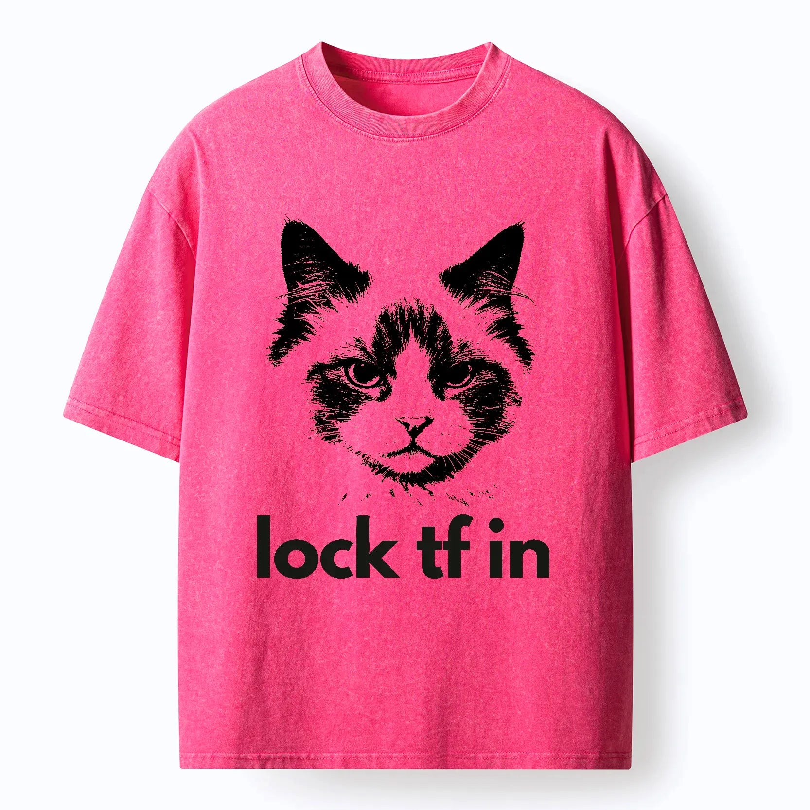 Japanese Vintage Cat T-Shirt for Streetwear