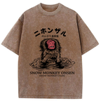 japanese hot spring monkey t shirt
