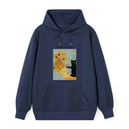 ukiyo-e cat graphic hoodie
