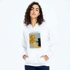 Kyoto-Lion Black Cat With Sunflowers Classic Hoodie