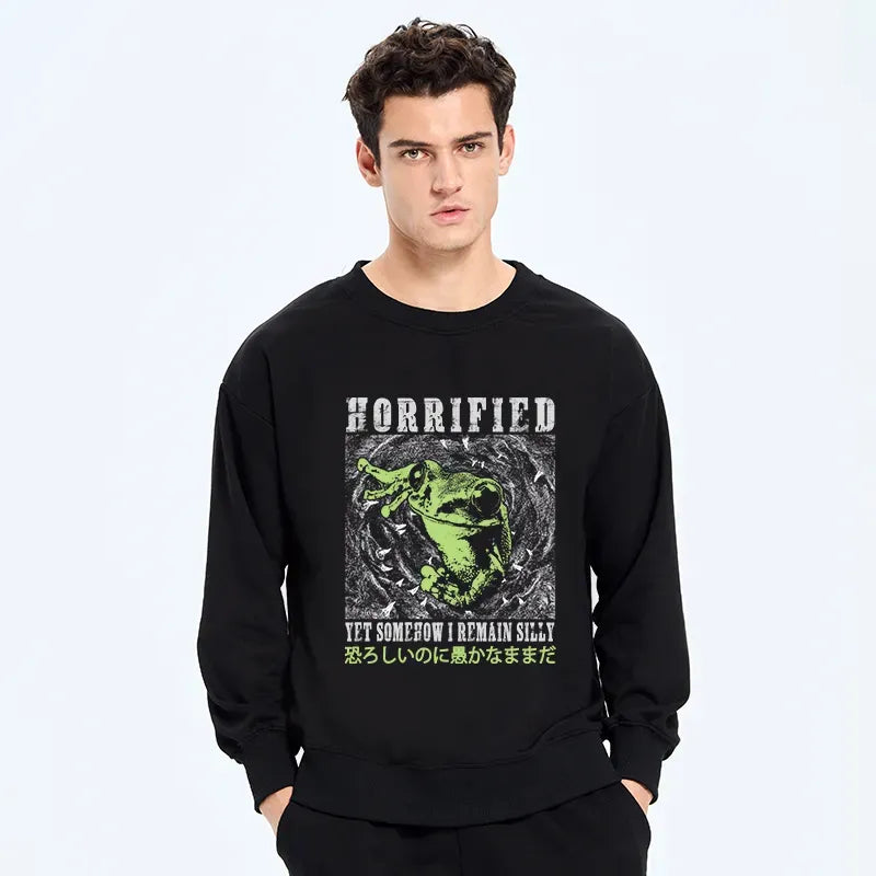Kyoto-Lion Silly Frog Japanese Sweatshirt