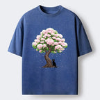 Japanese Sakura Cat T-Shirt for Summer