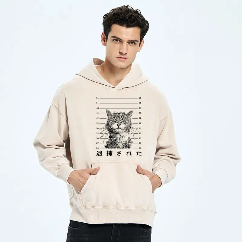 Kyoto-Lion Cat That Was Arrested Washed Hoodie