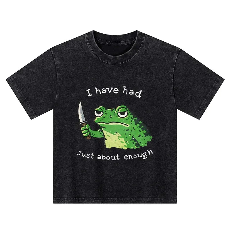 Japanese Kids Frog T-Shirt for Daily Wear