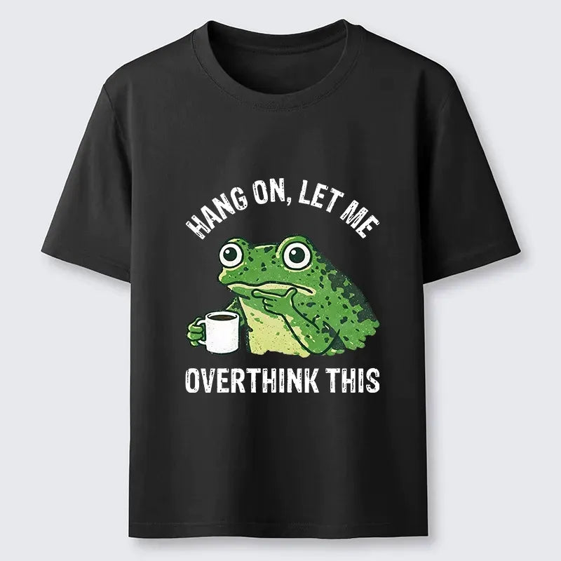 Overthinking frog shirt for daily wear