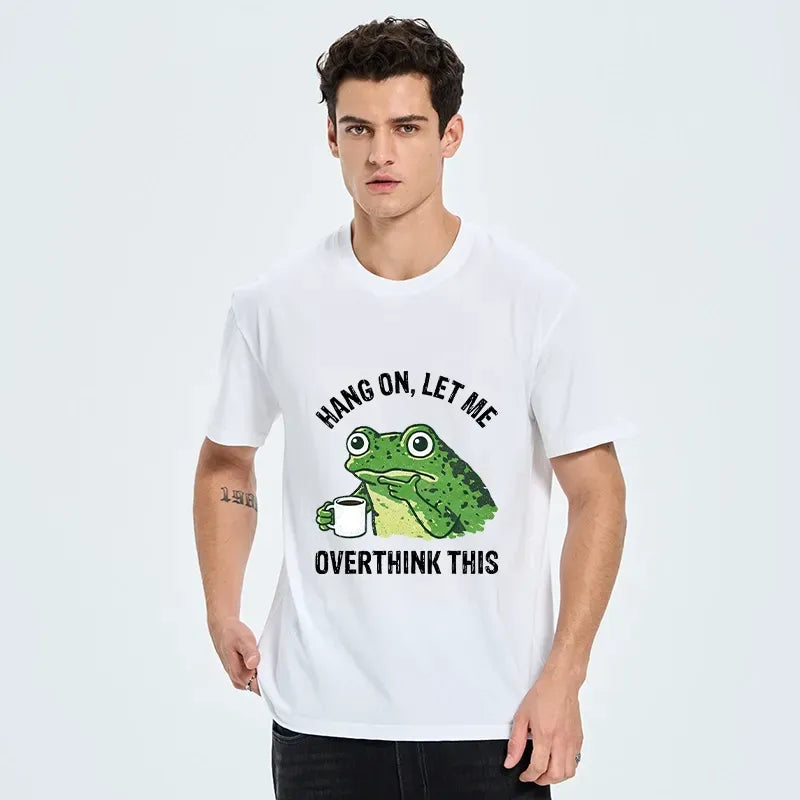 Overthinking frog shirt for daily wear