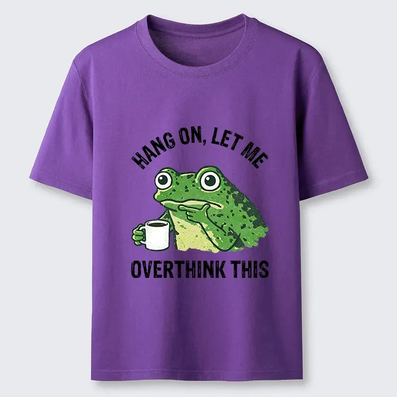 Overthinking frog shirt for daily wear