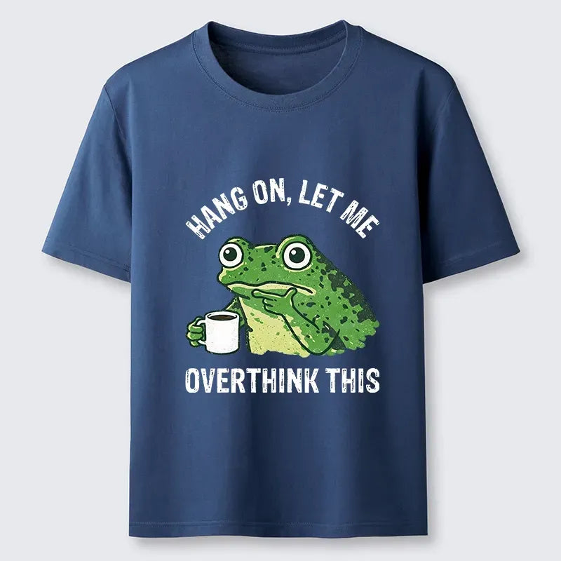 Overthinking frog shirt for daily wear