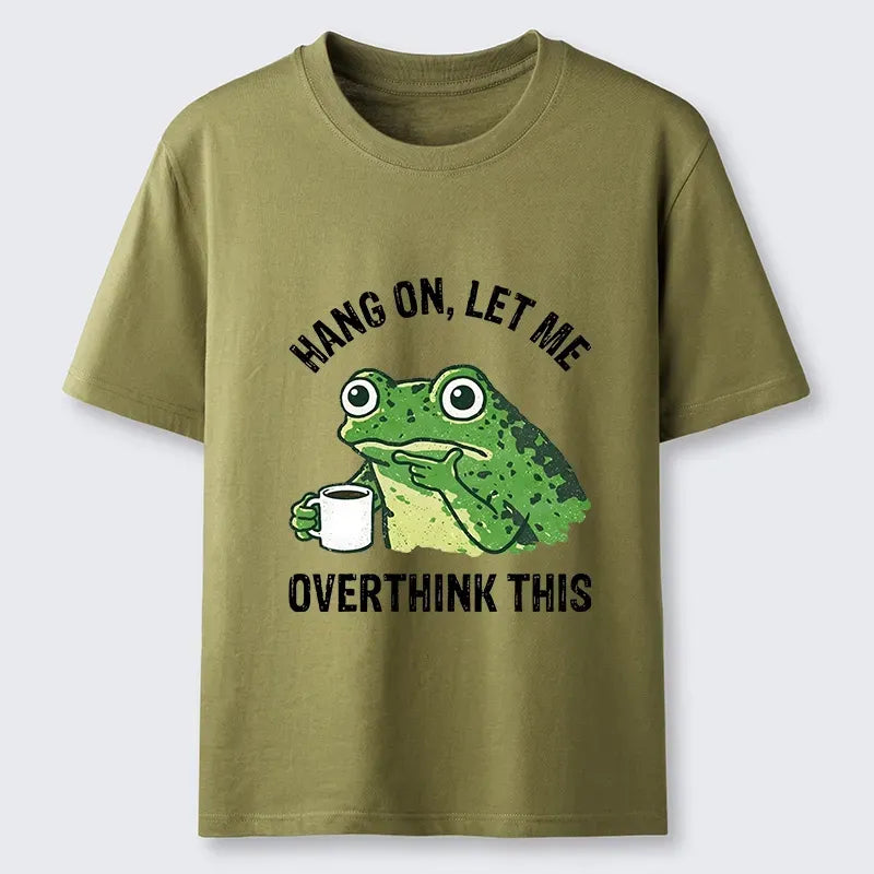 Kyoto-Lion Overthinking Frog With Coffee Classic T-Shirt