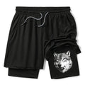 Kyoto-Lion Cool Wolf Meme Bad Decisions Pending Training Shorts