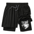 Kyoto-Lion Cool Wolf Meme Bad Decisions Pending Training Shorts