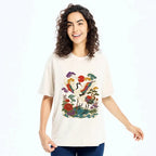 Kyoto-Lion Traditional Japanese Cranes Art Print Washed T-Shirt