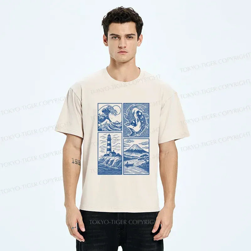 Washed Japanese Streetwear T-Shirt Trending