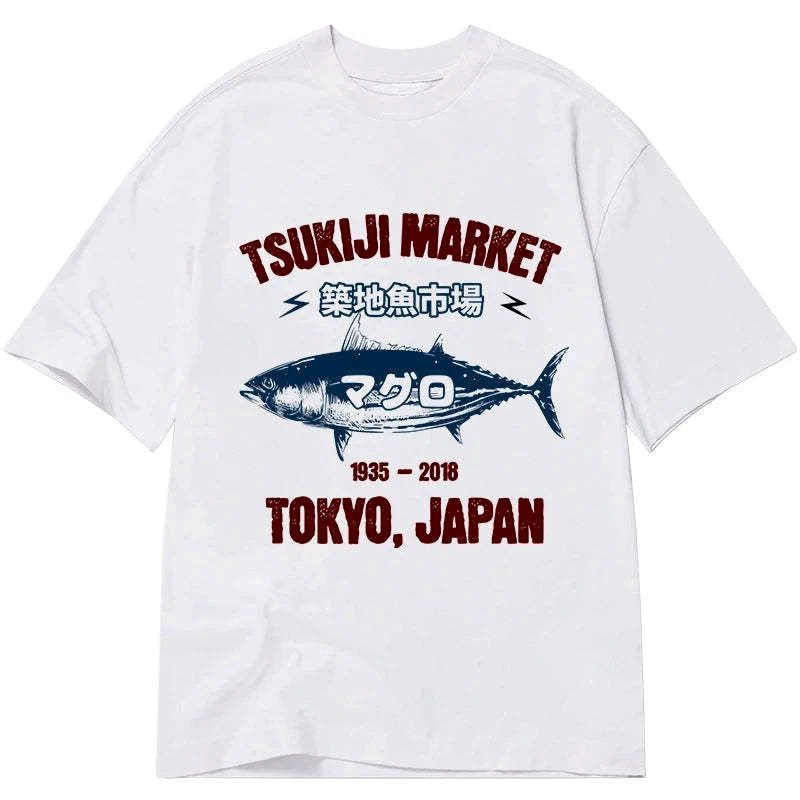 Kyoto-Lion Japanese Tsukiji Fish Market Classic T-Shirt