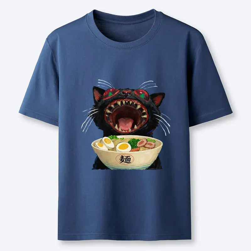 Cute Cat Eating Ramen Gift for Her