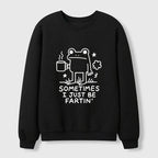 Kyoto-Lion Sometimes A Frog Just Needs To Fart Waffle Sweatshirt