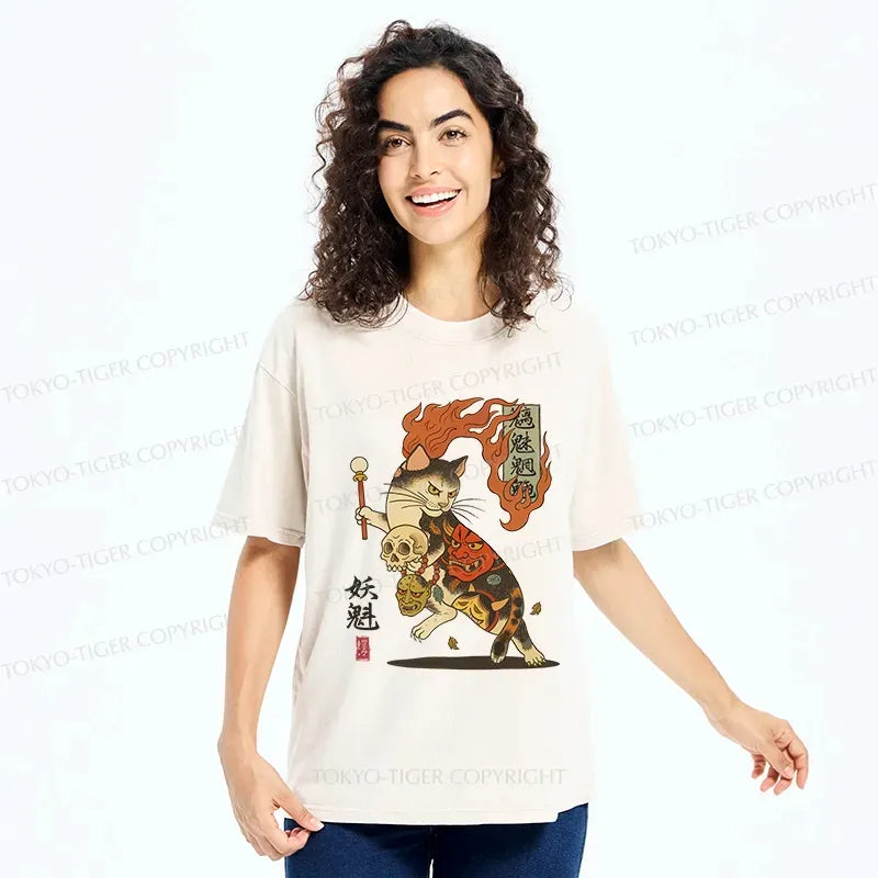 Fiery Spirit Cat Tee Gift Idea