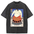 retro japanese sumo wrestler t shirt