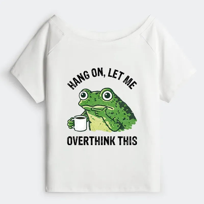 Japanese Oversized Coffee Frog T-Shirt Gift Idea