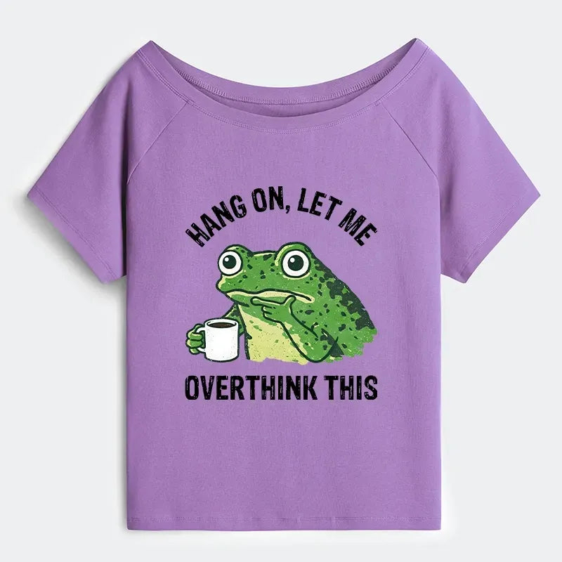 Japanese Oversized Coffee Frog T-Shirt Gift Idea