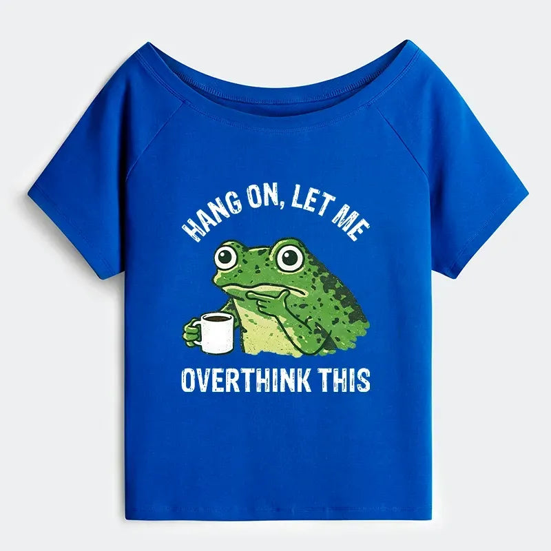 Japanese Oversized Coffee Frog T-Shirt Gift Idea