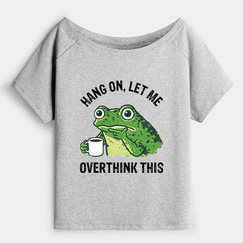 Japanese Oversized Coffee Frog T-Shirt Gift Idea