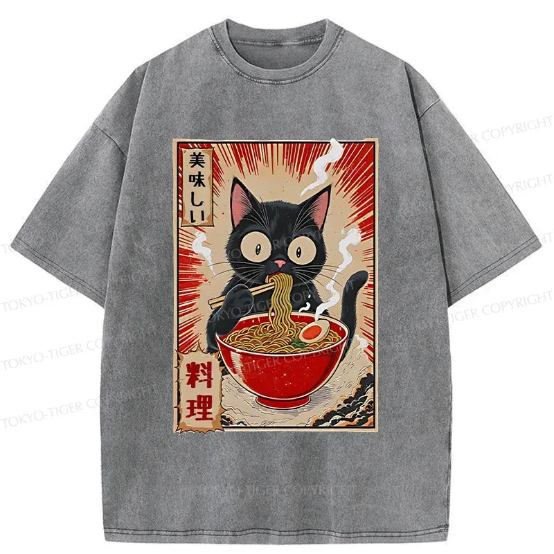 Japanese Vintage Cat T-Shirt