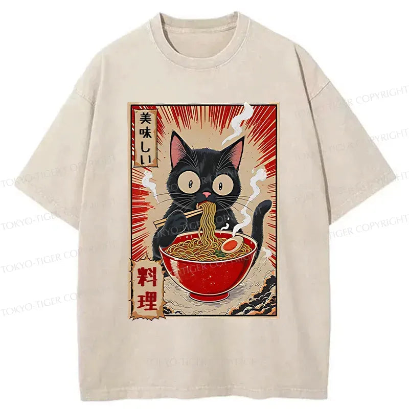 Japanese Vintage Cat T-Shirt