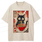Japanese Vintage Cat T-Shirt