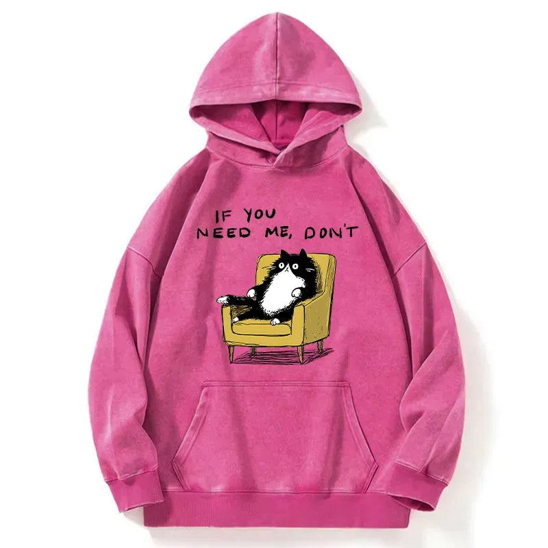 Kyoto-Lion Unavailable Cat Washed Hoodie