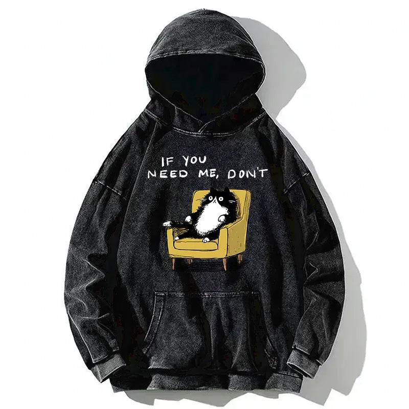 Japanese Cat Hoodie for Streetwear