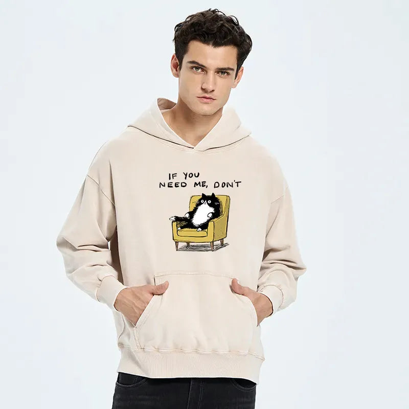 Japanese Cat Hoodie for Streetwear