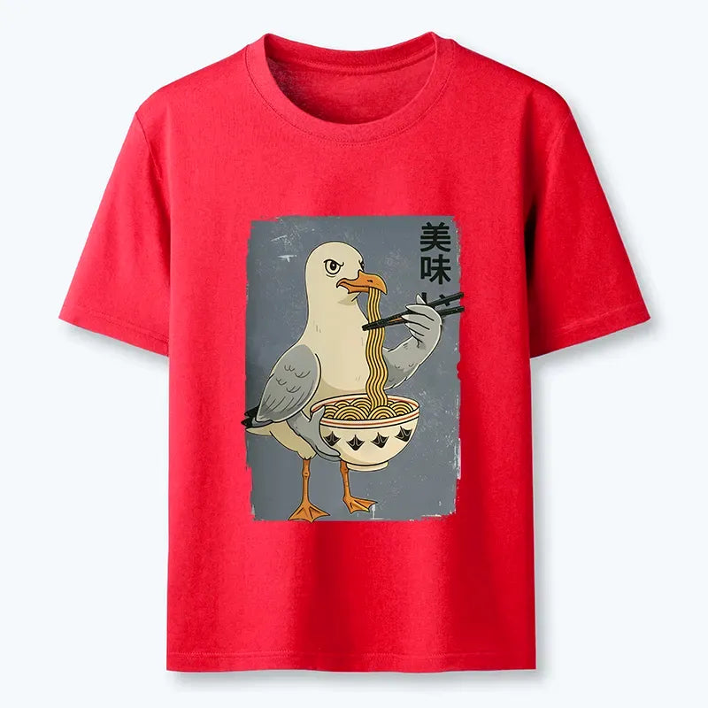 Pigeons Eating Ramen Trendy T-Shirt