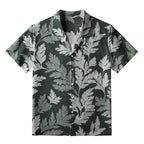 Kyoto-Lion Vibrant Fern Silhouettes Aloha Hawaiian Shirt