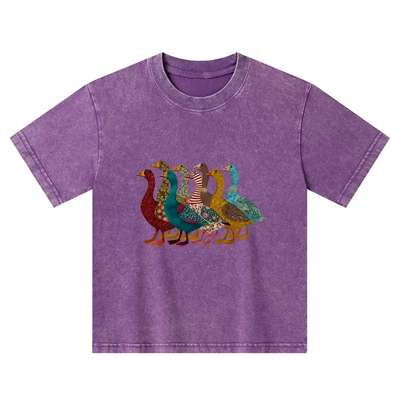 vintage Japanese duck t-shirt for kids
