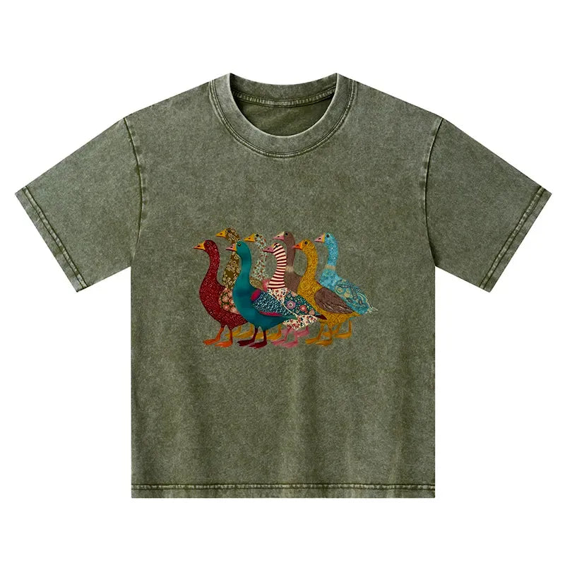 vintage Japanese duck t-shirt for kids
