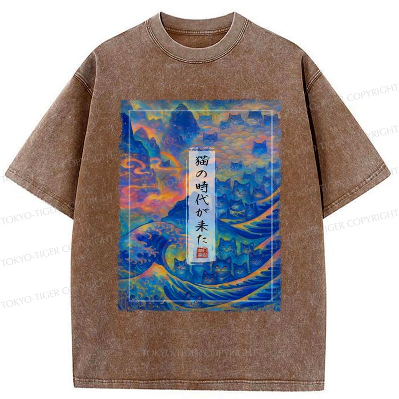 vintage ukiyo-e t-shirt for streetwear