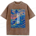 vintage ukiyo-e t-shirt for streetwear