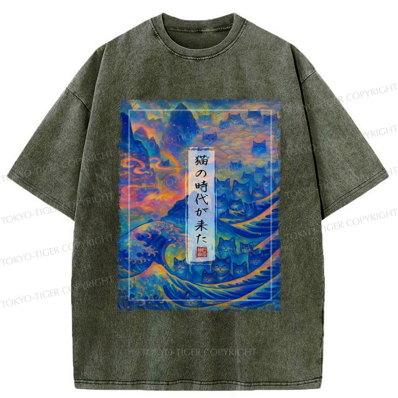 vintage ukiyo-e t-shirt for streetwear