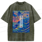 vintage ukiyo-e t-shirt for streetwear