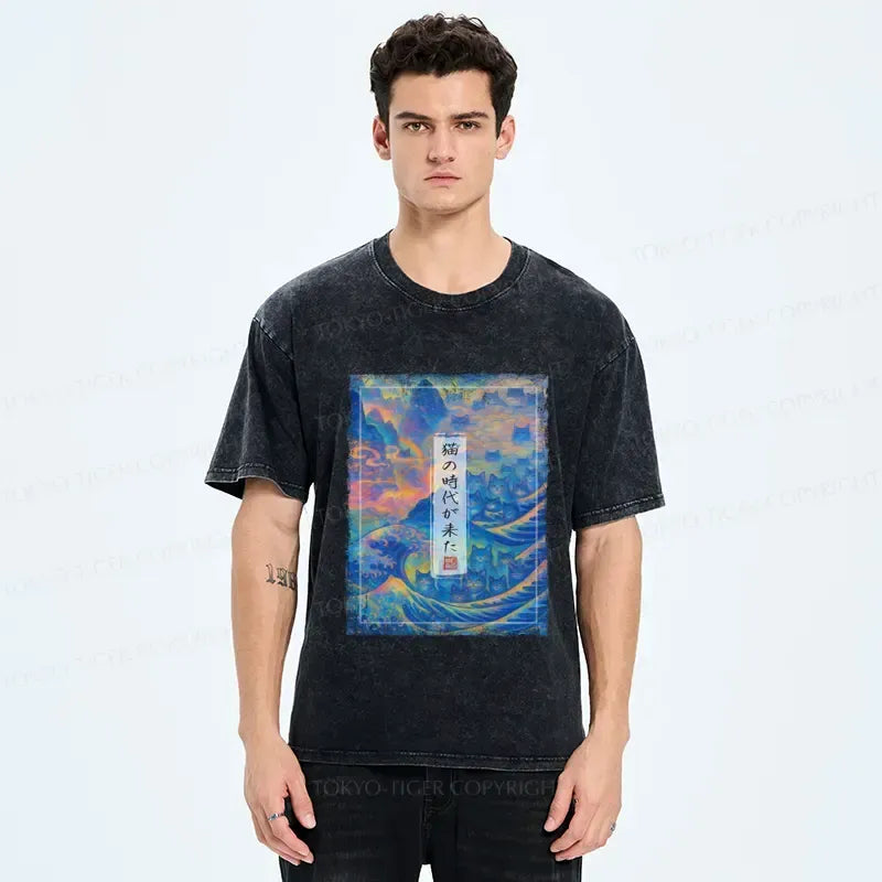 vintage ukiyo-e t-shirt for streetwear