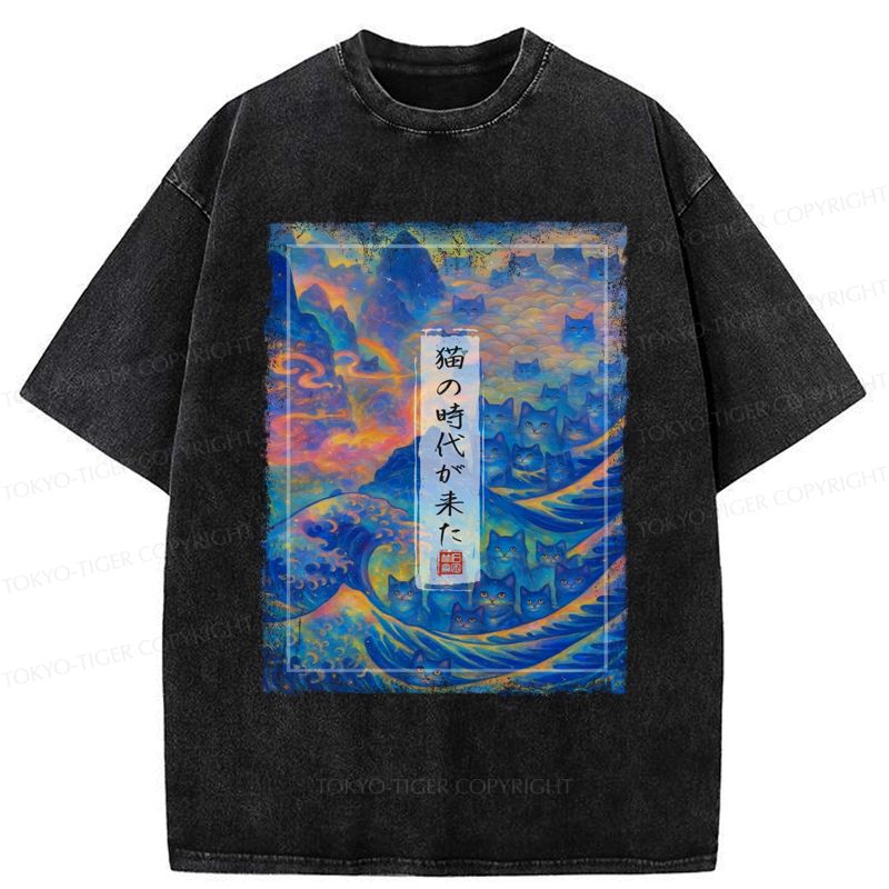 vintage ukiyo-e t-shirt for streetwear